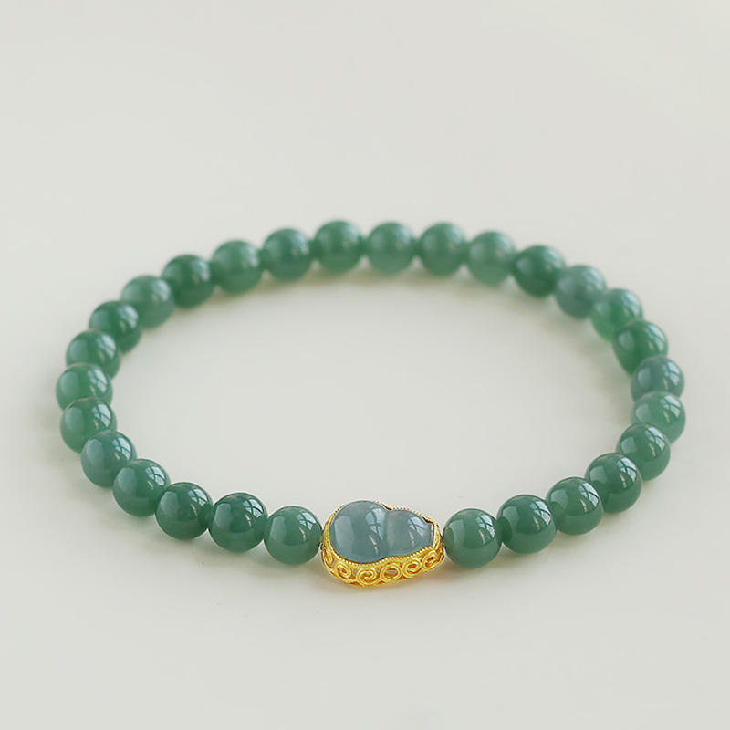 Natural Jade Bracelet (6mm)