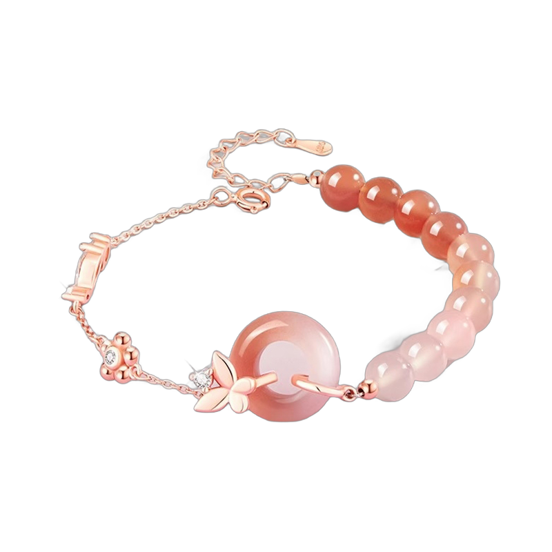 Butterfly Love Peace Lock Bracelet