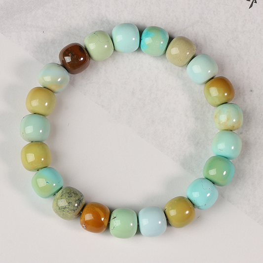 Multicolor turquoise bracelet (9mm) 