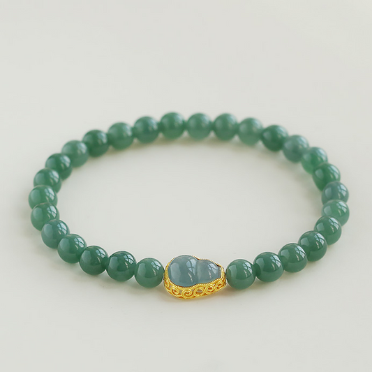 Natural Jade Bracelet (6mm) 