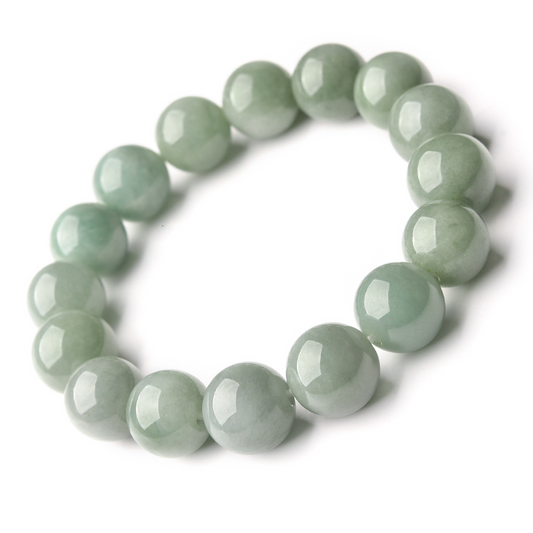 Jadeite Oil Green Bracelet (12mm) 