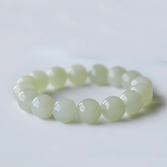 [Shallow Bingqing] Natural Hetian Jade Bracelet (7*8mm) 