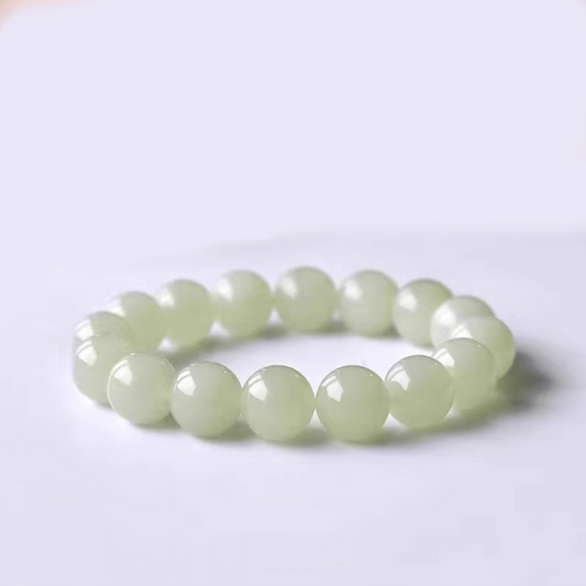 [Ice Light Clear] Hetian Jade Clear Water Bracelet (12mm) 