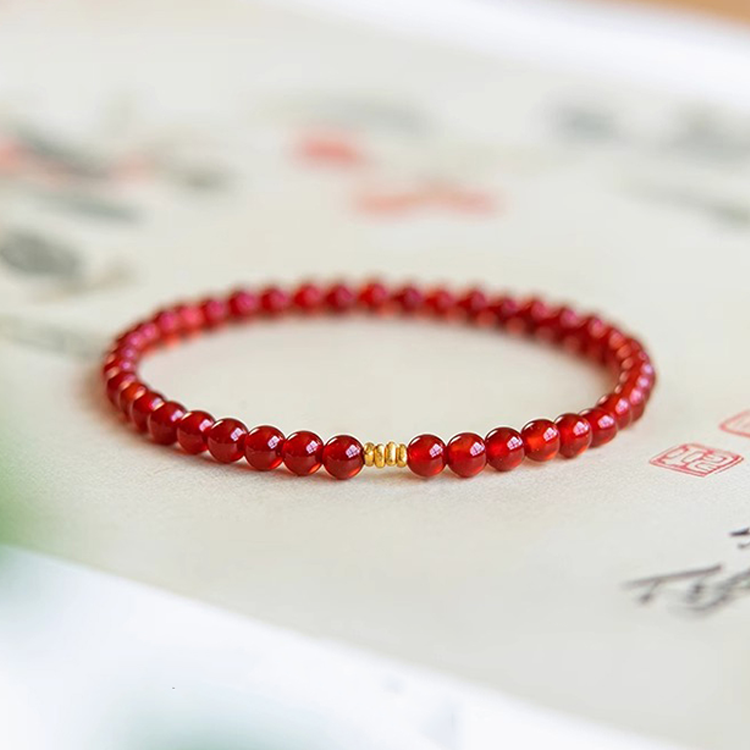 Red agate bracelet