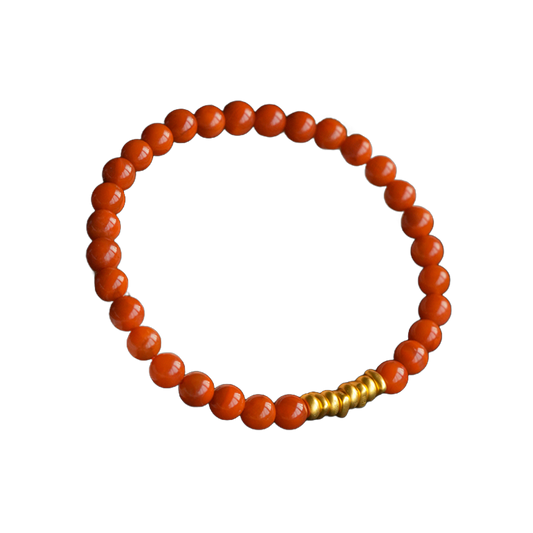 Natural South Red Agate Bracelet (5mm)