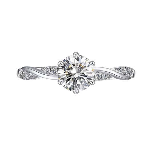 18K White Gold Diamond Ring